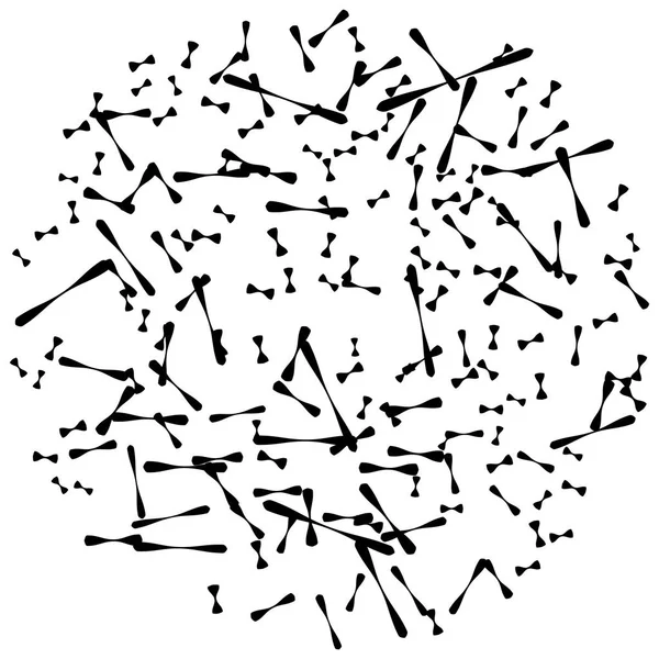 Chaotisch verstreute Formen — Stockvektor