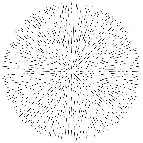 Rasgele radyal çizgiler patlama efekti. 