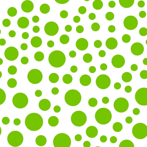 Візерунок з випадковими зеленими колами — стоковий вектор