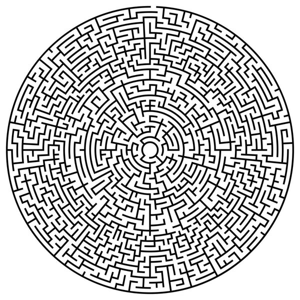 Решаемый круговой лабиринт
 