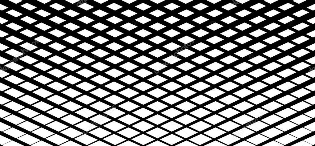 Irregular grid, mesh pattern