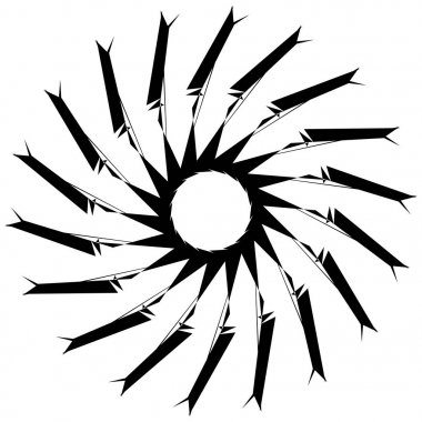 Soyut şekil yayılan bozuk