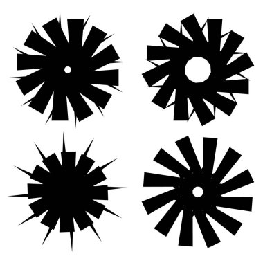 Geometrik dairesel şekiller. 