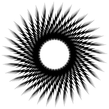 Etkisi iplik ile Radyal şekli