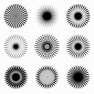 9 yayılan çizgiler unsurları ayarla. 