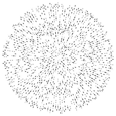 Rasgele radyal çizgiler patlama efekti. 