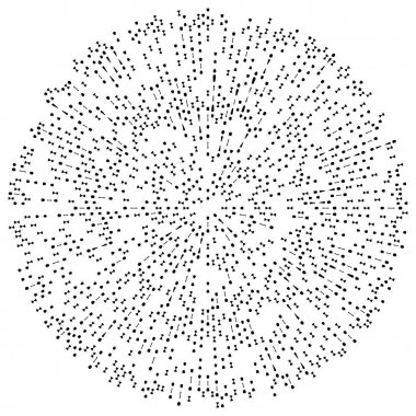 Rasgele radyal çizgiler patlama efekti. 