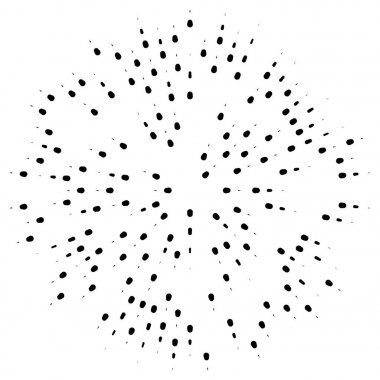 Rasgele radyal çizgiler patlama efekti. 