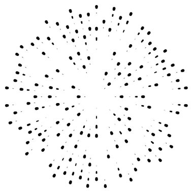 Rasgele radyal çizgiler patlama efekti. 