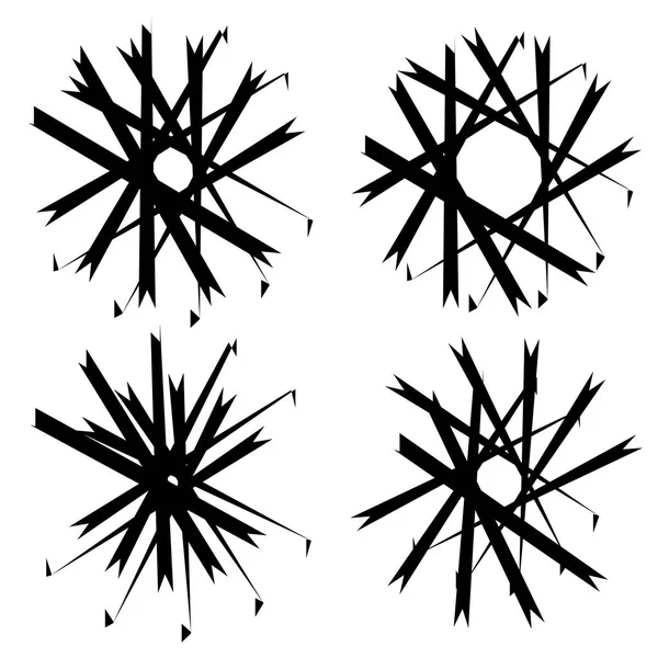 Formas circulares geométricas . — Vetor de Stock