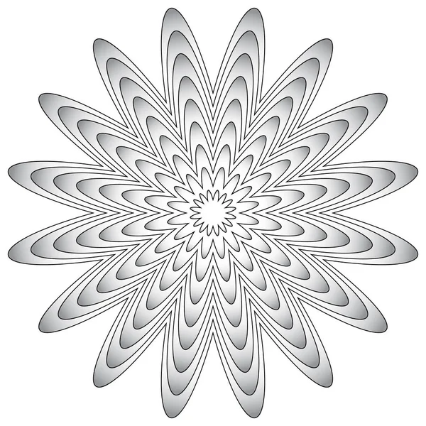 Elemento geométrico radial . — Archivo Imágenes Vectoriales