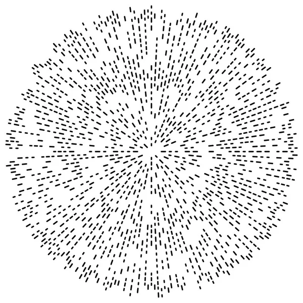 Effet d'explosion de lignes radiales aléatoires . — Image vectorielle