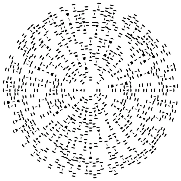 Willekeurige radiale lijnen explosie effect. — Stockvector