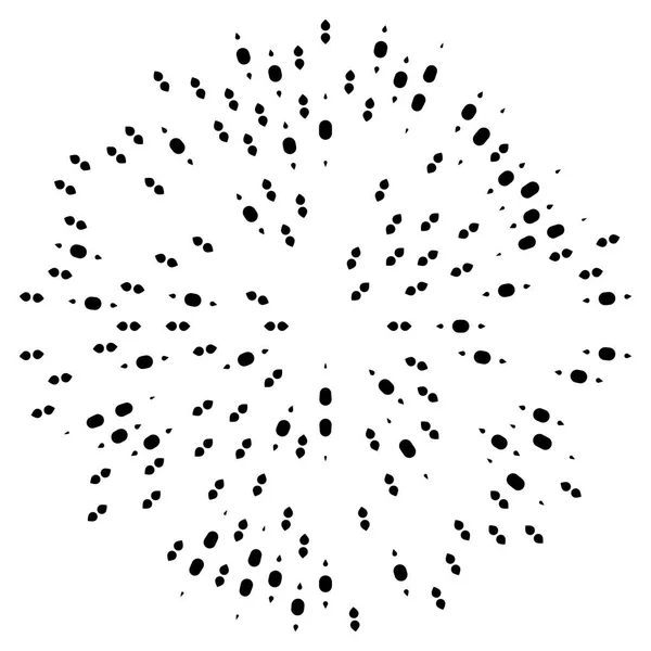 Efecto de explosión de líneas radiales aleatorias . — Vector de stock