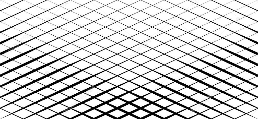 Irregular grid, mesh pattern