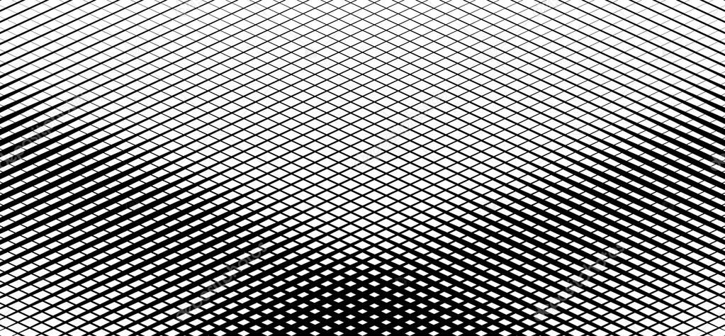 Irregular grid, mesh pattern