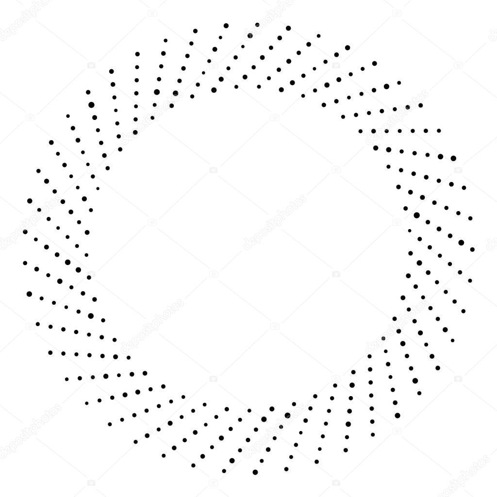 dotted circular half-tone element
