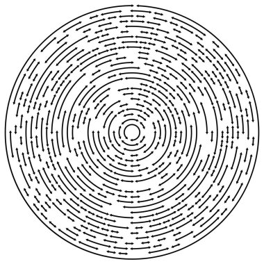 Dairesel eşmerkezli okları.
