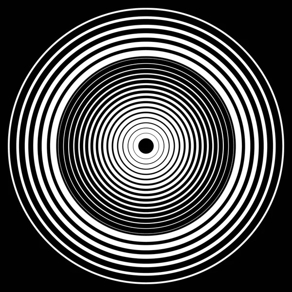 Koncentriska ringar cirkulärt mönster — Stock vektor