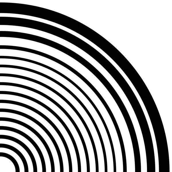 Konzentrische Ringe kreisförmiges Muster — Stockvektor