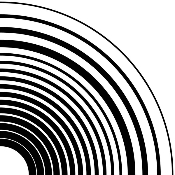 Koncentrikus gyűrűk körkörös minta — Stock Vector