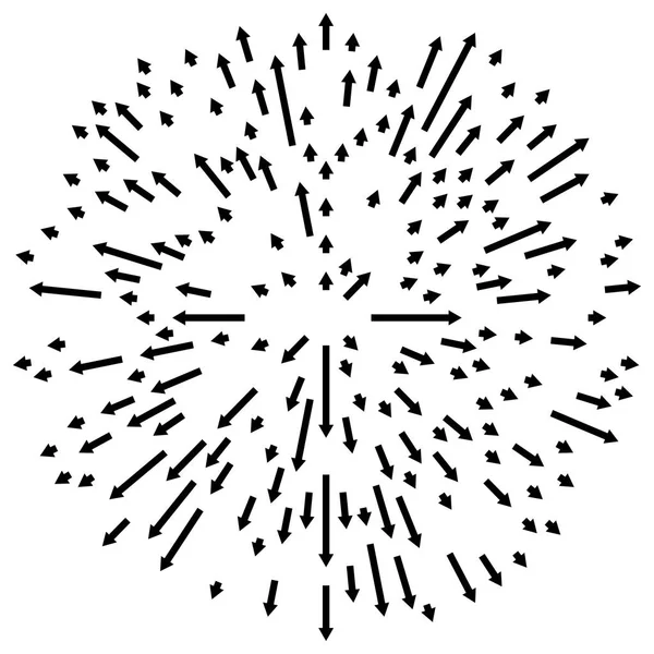 不規則な線を放射 — ストックベクタ