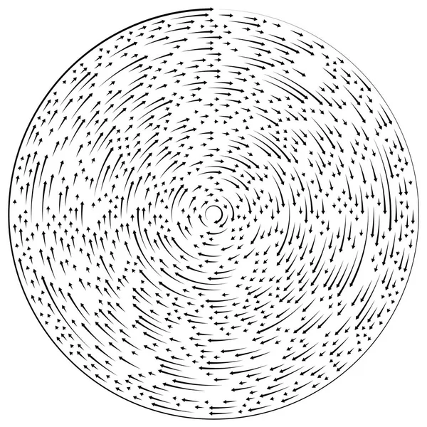 Flechas concéntricas circulares . — Archivo Imágenes Vectoriales