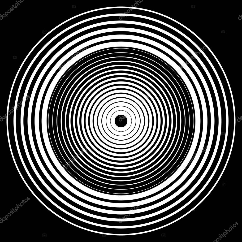 concentric rings circular pattern