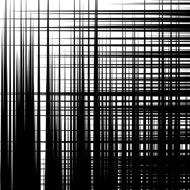 Dinamik rastgele hatları ile asimetrik desen