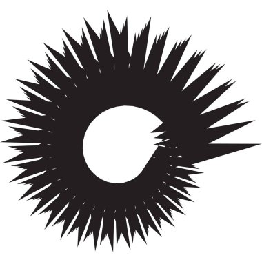 Soyut geometrik spiral şekli 