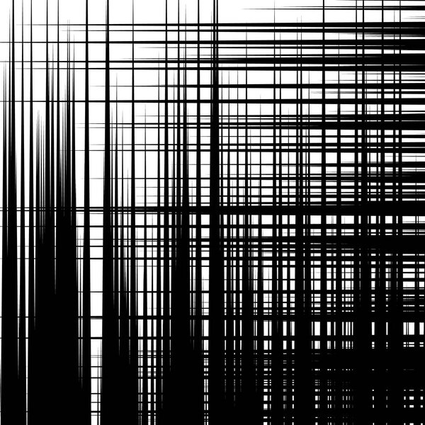 Asymmetric pattern with dynamic random lines