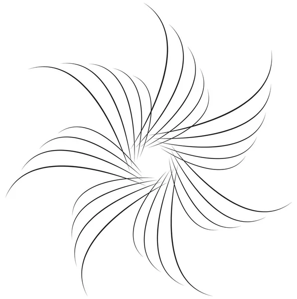 Soyut geometrik spiral şekli — Stok Vektör