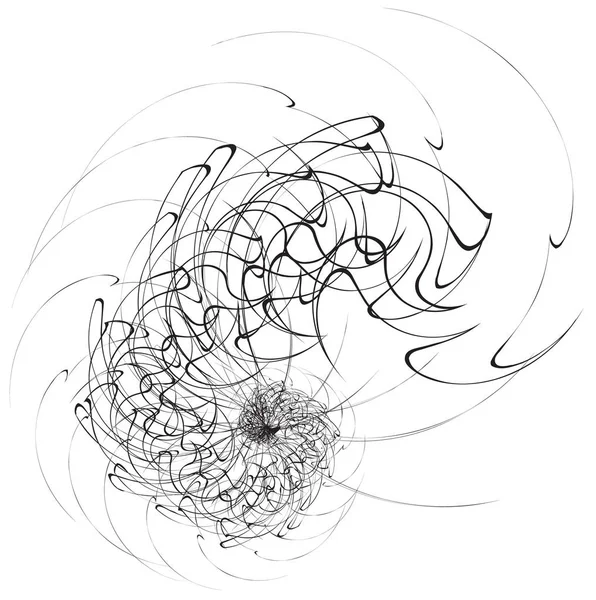 Soyut geometrik spiral şekli — Stok Vektör