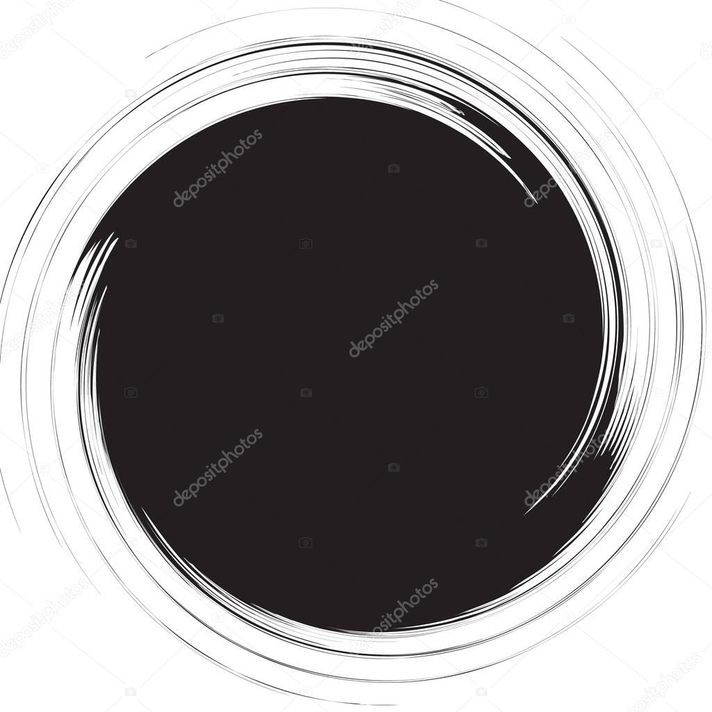 circular form with rotating distortion shape