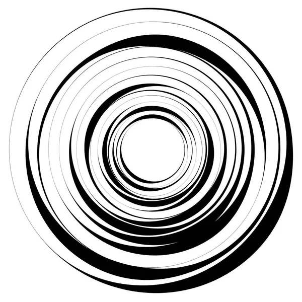 Dekorative konzentrische Ringe — Stockvektor