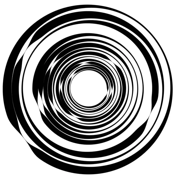 Dekorativa koncentriska ringar — Stock vektor