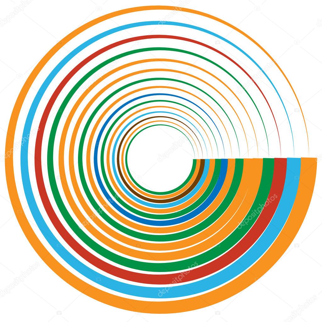 decorative concentric rings
