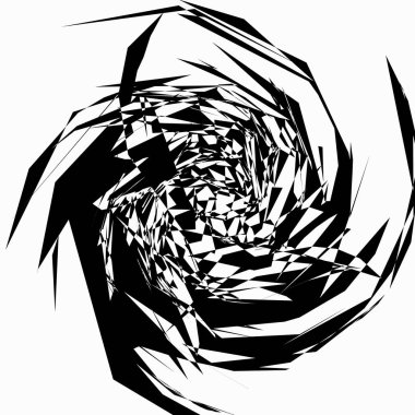 Sinirli alışılmadık bozuk geometrik şekli