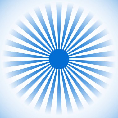 Radyal çizgiler şeklinde Yıldız patlamasında