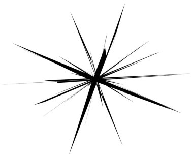 Radyal çizgiler form sunburst