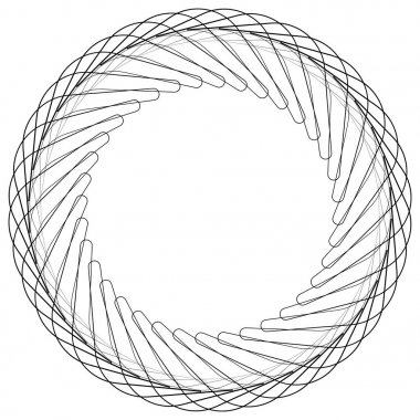 Tasarım dairesel Repoussoir öğeleri