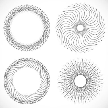 Tasarım dairesel Repoussoir öğeleri