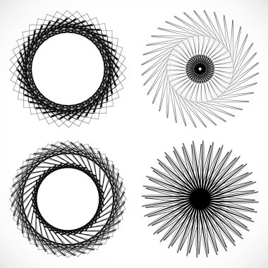 Tasarım dairesel Repoussoir öğeleri