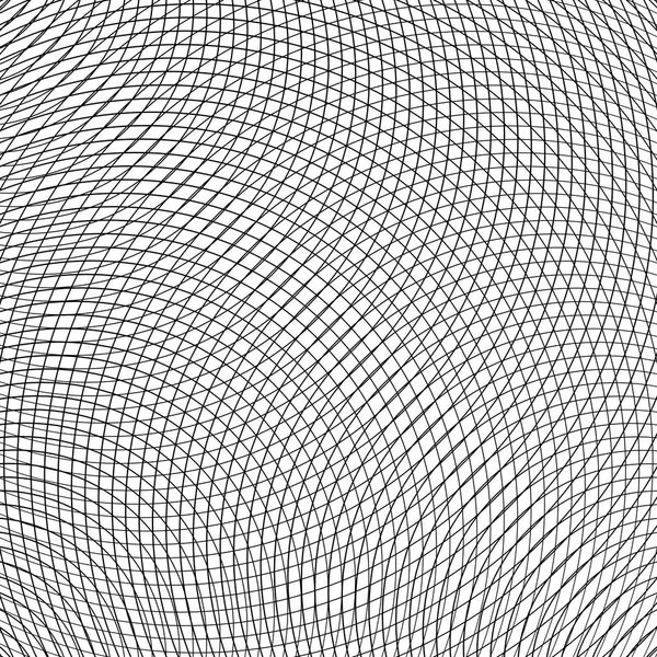 Textur med mesh av cirkulär tunna linjer — Stock vektor