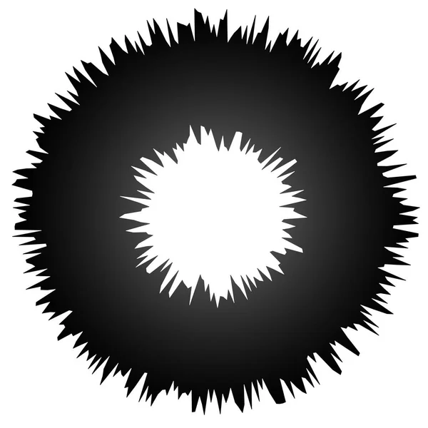 Гранжевий елемент у вигляді спотвореного кільця — стоковий вектор