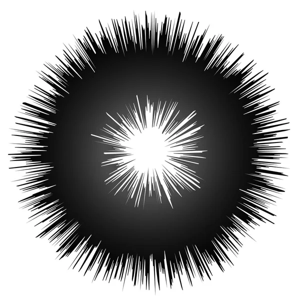歪んだ環を形成にグランジの要素 — ストックベクタ