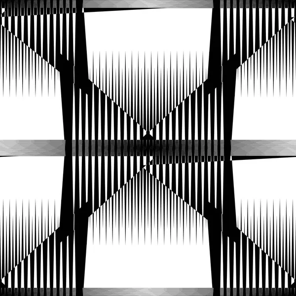 흑백의 기하학적 반복 패턴 — 스톡 벡터