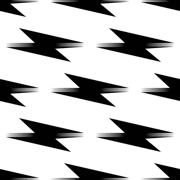 白黒の幾何学的な繰り返しパターン — ストックベクタ