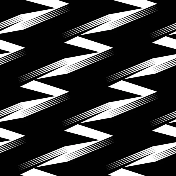 Monochrome geometric repeatable pattern — Stock Vector