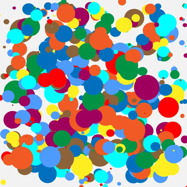 Formes imbriquées aléatoires colorées — Image vectorielle